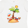 thumbnail image 4 of Inktastic Summer Beach Scene with Cute Crabs Playing Boys or Girls Toddler T-Shirt, 4 of 5