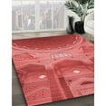 thumbnail image 3 of Ahgly Company Tapis d'Intérieur Rectangulaire Rouge Lavable en Machine, 4 Pieds x 6 Pieds, 3 of 7