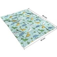 thumbnail image 4 of LightBlue Cartoon Dinosaurs Cacti Pattern Blanket,Comfortable Soft Flannel Throw Blanket,All Season,Warm Lightweight Blankets for Sofa Bed Couch Living Room Chair,60"x80", 4 of 4