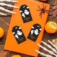 thumbnail image 3 of Koyal Wholesale 100-Pk Cute Ghosts Halloween Gift Tags With String, Favor Bag Tags Halloween Decorations 2 x 3.75 inch, 3 of 5