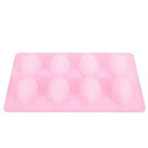 Yongwei easter egg mold 8 Cavities Oval Egg Shape Silicone Mold DIY Easter Eggs Cake Fondant Jelly Chocolate Dessert Mould Kitchen Baking Tool (Random Color)
