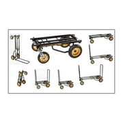 8-Way Convertible Cart,41-1/2 In H,Black ZORO SELECT R12RT