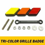 Tri 3 Color Acrylic Badge Front Grille Emblem For Toyota Tacoma 4Runner Tundra Rav4