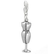 Mannequin Doll Clip on Pendant Charm for Bracelet or Necklace