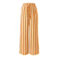 thumbnail image 5 of Womens Pants Colorblock Stripe Print Trousers Loose Straight Casual Summer Fall Work Pants Women Orange XXL, 5 of 5