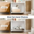 thumbnail image 5 of Cozy Castle Litter Box Enclosure, Cat Litter Box Furniture with Cabinet, Shelves and S-Hooks, Hidden Cat House for Most of Litter Boxes, Wooden Pet Washroom Indoor, 5 of 9