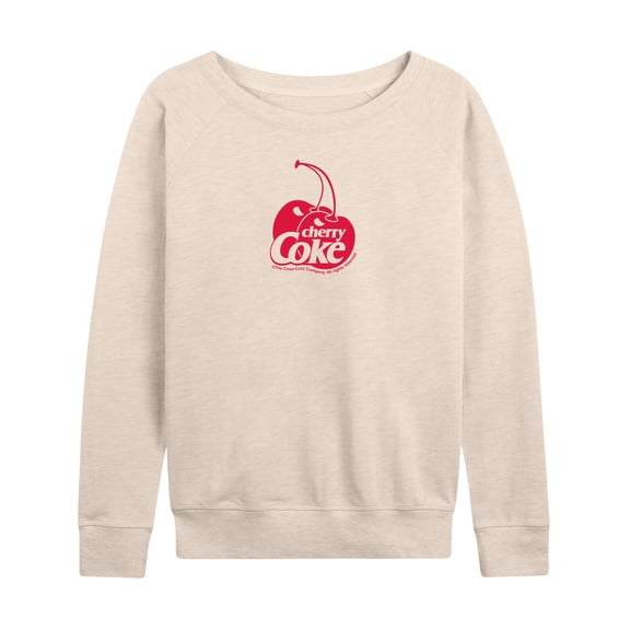 Coca-Cola - Cherry Coke Logo - Women's French Terry Long Sleeve Pullover