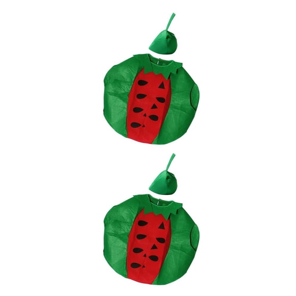 Billuyoard Divertido traje de chile para niños y niñas, disfraz de fiesta, disfraz de fruta Type2 NO2