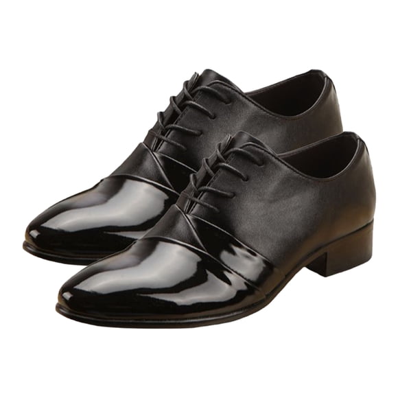 Minnieouse 1 par de zapatos de cuero PU para hombre, reemplazo lavable elegante portátil, punta estrecha, Color sólido, zapatos de vestir de fiesta de Calzado Negro Talla 41 Minnieouse  AP012888-07