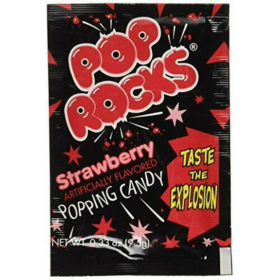 Pop Rocks Strawberry; 0.66 oz. Packs, 24 Packs/Box