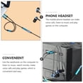 thumbnail image 3 of Miangastore 2Pack Audio Y Splitter Cable Mic Audio Headphone Splitter Cable Durable Design Blue for Gaming, 3 of 9