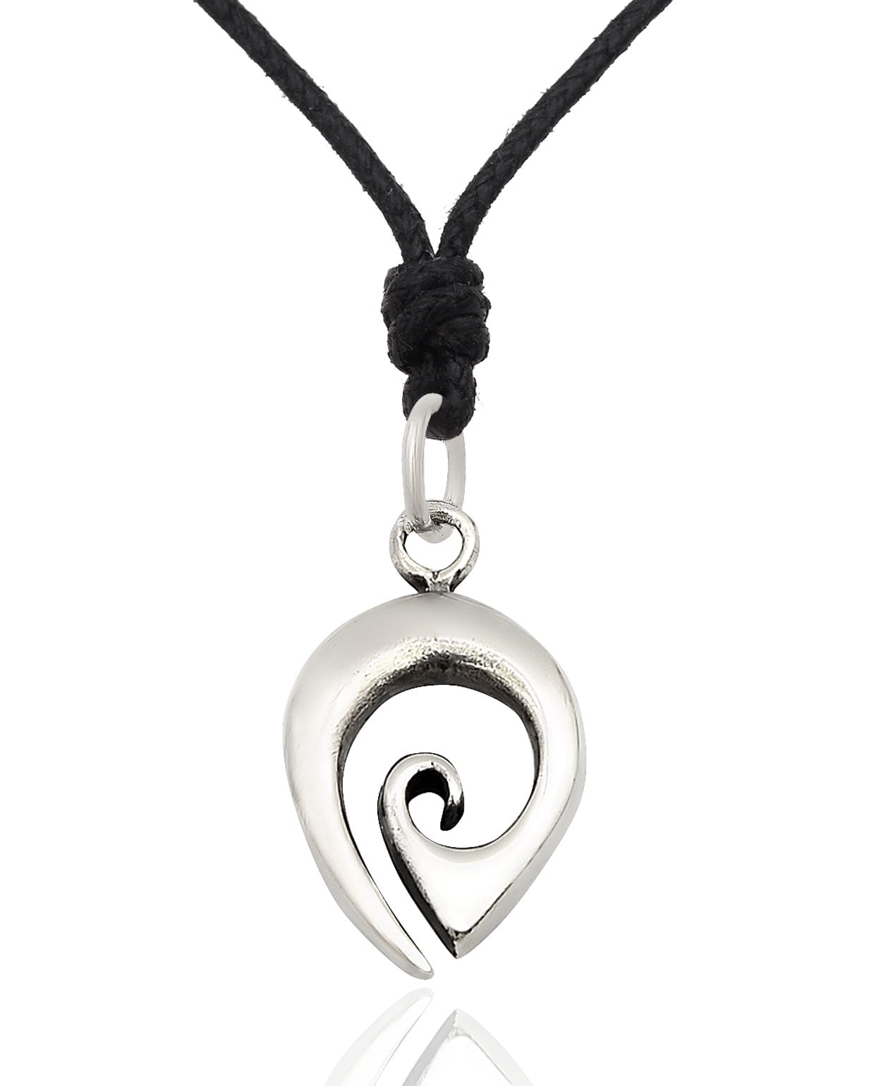 Vietsway Maori Hook New Zealand Silver Pewter Charm Necklace Pendant