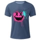 thumbnail image 4 of Blusas y camisas de manga corta con cuello redondo para hombre, blusas casuales de verano a la moda con cuello redondo y estampado para hombre., 4 of 4