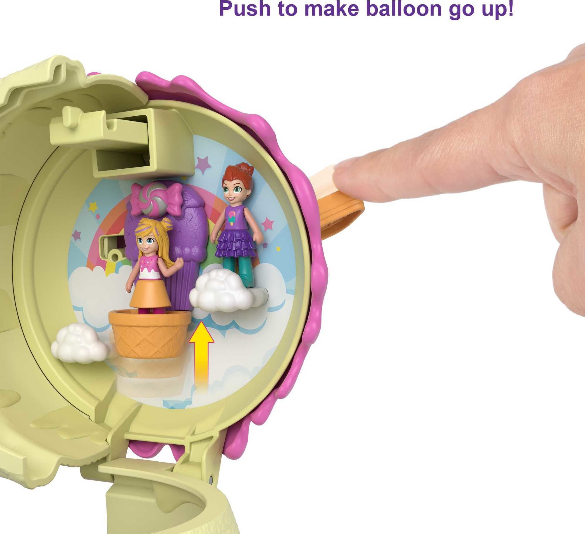 ​Polly Pocket Dolls and Accessories, Micro Playground Compact, Spin ‘n Surprise
