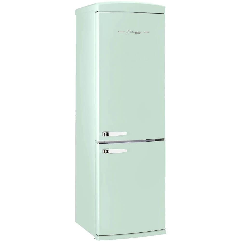 UNIQUE APPLIANCES UGP340LLGAC 12 Cu. Ft. Summer Mint Green Counter-Depth Bottom Freezer Refrigerator