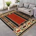 thumbnail image 2 of Kilim Wool Jute Rug – Handwoven Southwestern Area Rug with Tribal Geometric Pattern & Fringe  5 X 7   FEET, 2 of 7