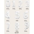 thumbnail image 3 of 1pc Plain Number Shaped PE Balloon, 16 Inch Metallic Decoration Balloon For Birthday Party, Party Decoration Supply, 3 of 3