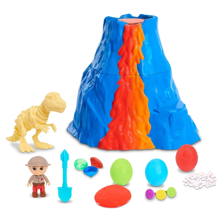 知育玩具 votaniduo Ryan's World Dino Universe Fizz N' Dig Volcano Surprise, 11
