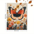 thumbnail image 3 of Qisvanset Framed Canvas Wall Art 12x16 Inch Pink Butterfly Floral Cottage Core Nursery Wall Decor, 3 of 5