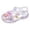 czb# White398, variant on Toddler Girls Jelly Sandals Close Toe Solid Color Glitter Buckle Closure Strap Shoes Soft Sole Casual Summer Dress Shoes Fisherman Gladiator Water Beach Footwear,Pink,7-8 Years