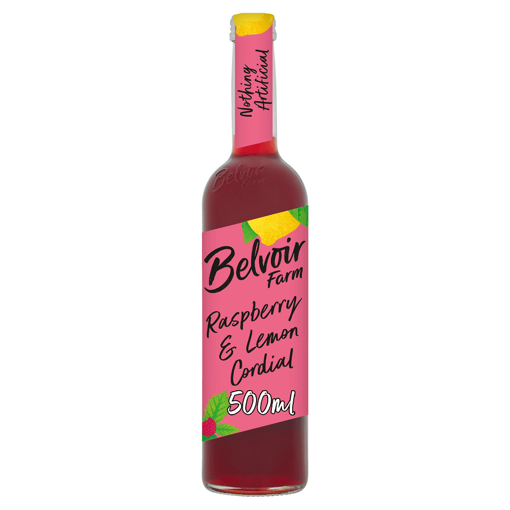 Belvoir Raspberry & Lemon Cordial (500ml) - Pack of 2