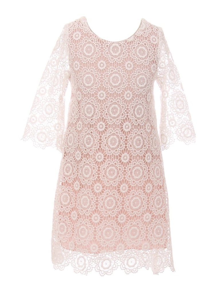 dusty rose long sleeve dress