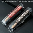 thumbnail image 5 of 40 Pcs Clear Pretzel Rod Boxes 1" x 1" x 8" Chocolate Covered Pretzels Rod Box Clear Gumball Boxes for 8, Transparent PET Plastic Gumball Tube Clear Favor Boxes, 5 of 7