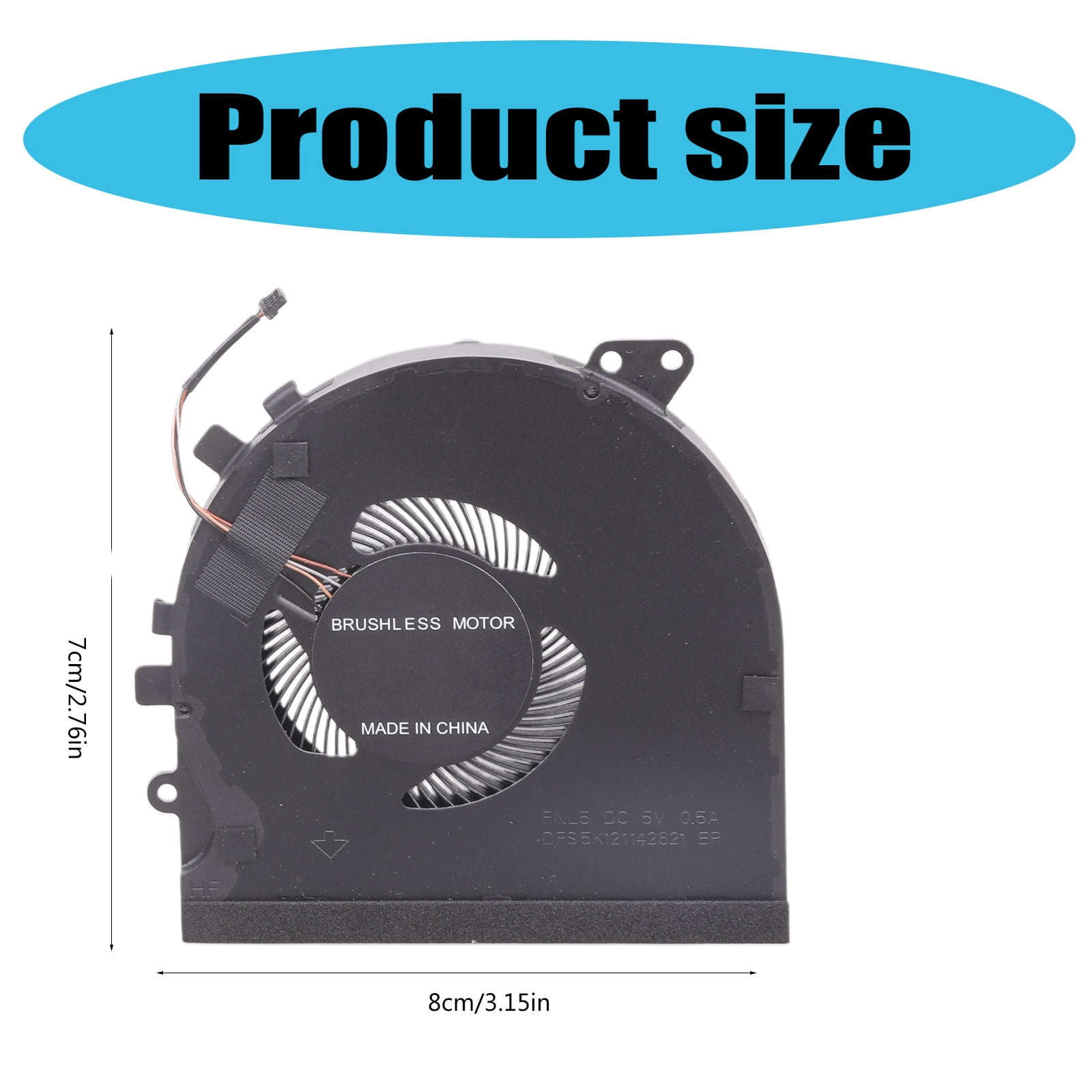 Notebook Heatsink OEM for Blade 15 RZ09-0301 02385 VGA CPU GPU Cooling Fan 5V 0.5A 4-pin Laptop Cooler Radiator