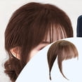 thumbnail image 1 of Flequillo Clip en la extensión del cabello Fernando flequillo de aire Marron oscuro, 1 of 8