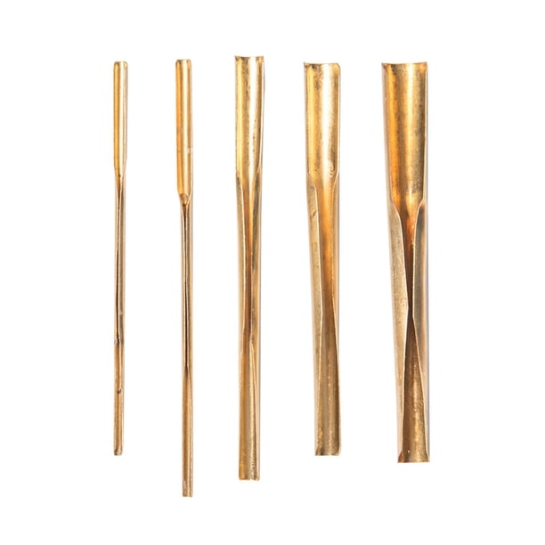 5 cortadores de agujeros de arcilla de Metal, punzón de cerámica para tallar manualidades, herramienta de escultura de cobre para principiantes,