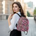 thumbnail image 6 of FORMRS Mini Backpack Purse for Women Quilted Travel Daypack Casual Shoulder Bag, Pink Floral Leopard Pattern, 6 of 7