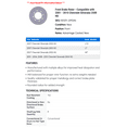 thumbnail image 2 of Front Brake Rotor - Compatible with 2001 - 2010 Chevy Silverado 2500 HD 2002 2003 2004 2005 2006 2007 2008 2009, 2 of 2