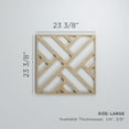 thumbnail image 3 of Ekena Millwork 23 3/8"W x 23 3/8"H x 1/4"T Large Killeen Decorative Fretwork Wood Wall Panels, Alder, 3 of 18