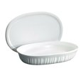 thumbnail image 1 of Corningware French White® 23 Oz Oval Dish with Plastic Cover, 1 of 2