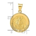 thumbnail image 2 of 14k Yellow Gold Hollow Polished and Satin CariDad Del Cobre Medal Pendant Necklace 27x18.3mm Wide Pendant for Women, 2 of 2
