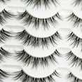 thumbnail image 4 of Faux Mink Lashes Fluffy Wispy Natural Look 14mm False Lashes Strip Clear Band 14 Pairs False Eyelashes 3D Full Dramatic Cat Eye Fake Eyelashes, 4 of 5