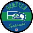 thumbnail image 2 of Seattle Seahawks 23" LED Retro Logo Round Wall Sign, 2 of 3