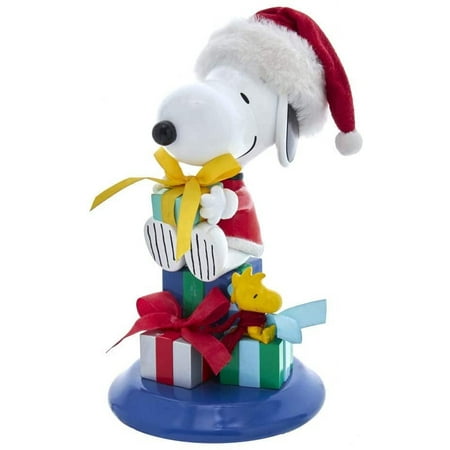Kurt Adler 8-Inch Peanuts Fabriche Snoopy and Woodstock Table Piece