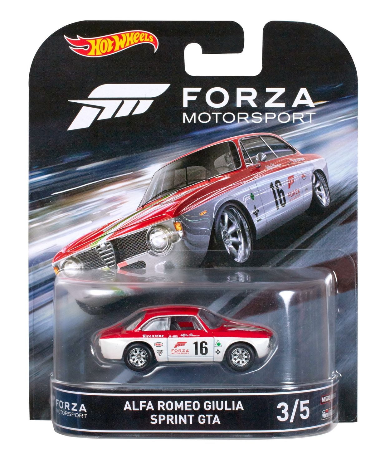 Hot Wheels Forza Motorsport Véhicule en métal moulé sous pression – Alfa Romeo Giulia Sprint GTA