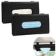 thumbnail image 1 of porta pañuelos negros para coche, caja de pañuelos para visera, caja de pañuelos de cuero para coche, soporte para mascarilla, estuche para guardar pañuelos de papel para visera., 1 of 5