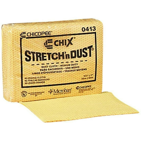Stretch 'n Dust Cloths 12 3/5 x 17, Yellow, 400/Carton