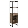 thumbnail image 4 of Plethoria Home Weathered Oak and Black Wine Rack with 1 Drawer, 4 of 4