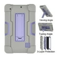 thumbnail image 5 of GoldCherry For RCA Voyager 7" Case , RCA Voyager Pro+ 7" Case,Mignova Heavy-Duty Drop-Proof and Shock-Resistant Rugged Hybrid Case(with Built-in Stand) , For RCA Voyager 7 inch Tablet(Gray/Purple), 5 of 7