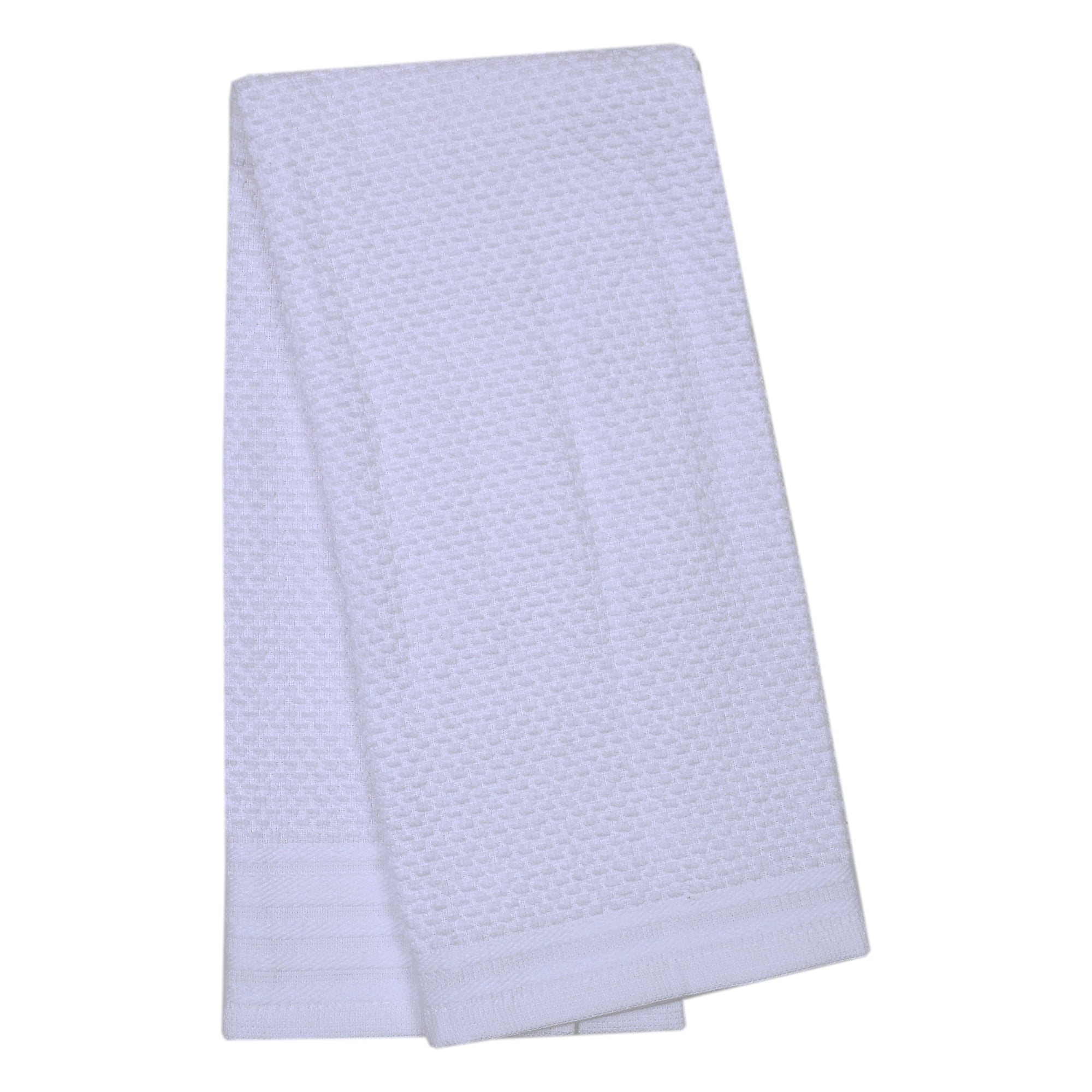 Mainstays 12-Pack 16 in x 26 in Woven Kitchen Towel Set, Arctic White