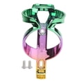 thumbnail image 1 of Soporte para vasos de agua para bicicleta de montaña, soporte ligero y colorido para portabotellas (verde, morado y dorado), 1 of 10