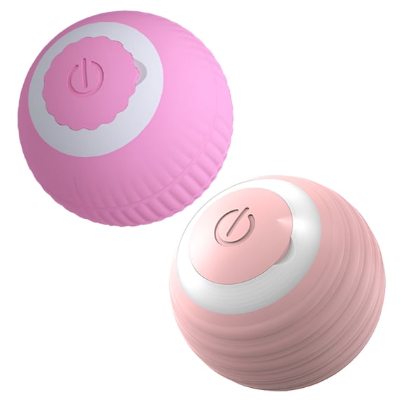 BESTSKY 2Pcs Cat Toys for Indoor Cats,Two Play Modes Interactive Cat Toys,Simple to Control Automatic Cat Toy,Pink