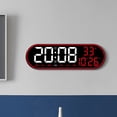 thumbnail image 4 of Reloj de Pared con Control Remoto Multifuncional onlyliua Reloj Electrónico Digital para Decoración Del Hogar Silencioso con Pantalla Color con Temperatura, 4 of 7