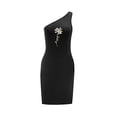 thumbnail image 2 of Vestido de mujer con hombros descubiertos, vestido de primavera para mujer, para viajar en la playa M, 2 of 7