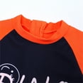 thumbnail image 4 of AOMPMSDX Toddler Kids Baby Boys Girls Swimsuit 1 Piece Zipper Bathing Suit Swimwear With Hat Rash Guard Surfing Suit Upf 50+ Summer Casual Cute Beachwear Navy S(1 Years-2 Years), 4 of 6