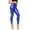 Blue, variant on Women's High Waist PU Leather Leggings, Shiny Metallic Liquid Look, Stretchy Faux Leather Tights for Party, Night Out, Club Wear, and Edgy Fashion-Black